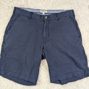 Peter Millar Classic Navy Flat-Front Shorts